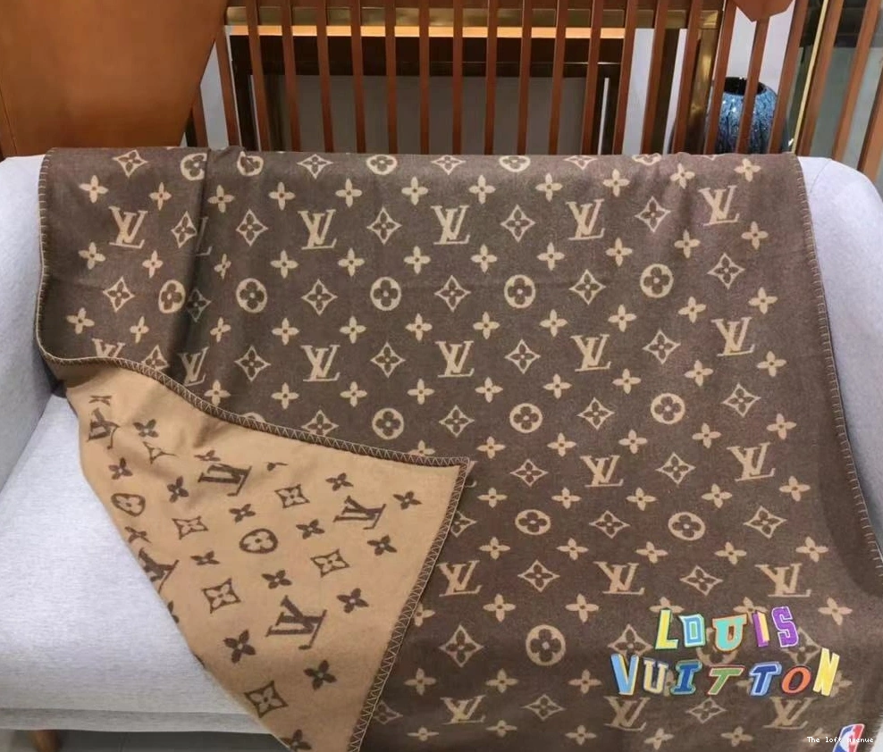 CUSTOM X MONOGRAM BLANKET THROW NBA LV 0806